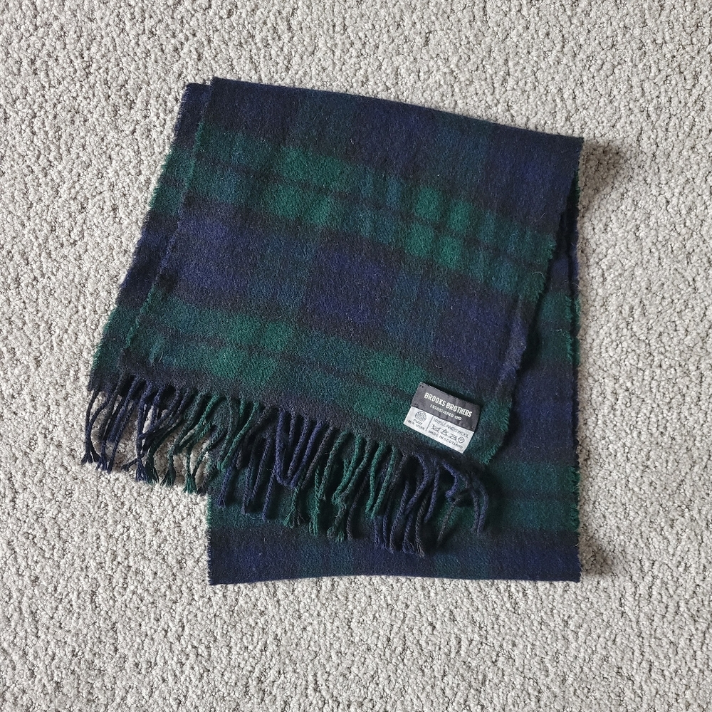 Brooks Brothers Lambswool Tartan Scarf